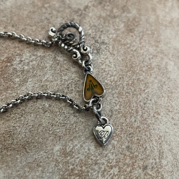 BRIGHTON  Silver Rolo Chain Heart Charm Necklace - Picture 2 of 2